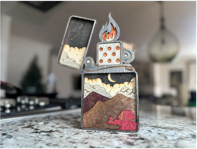 Wooden Lighter Art