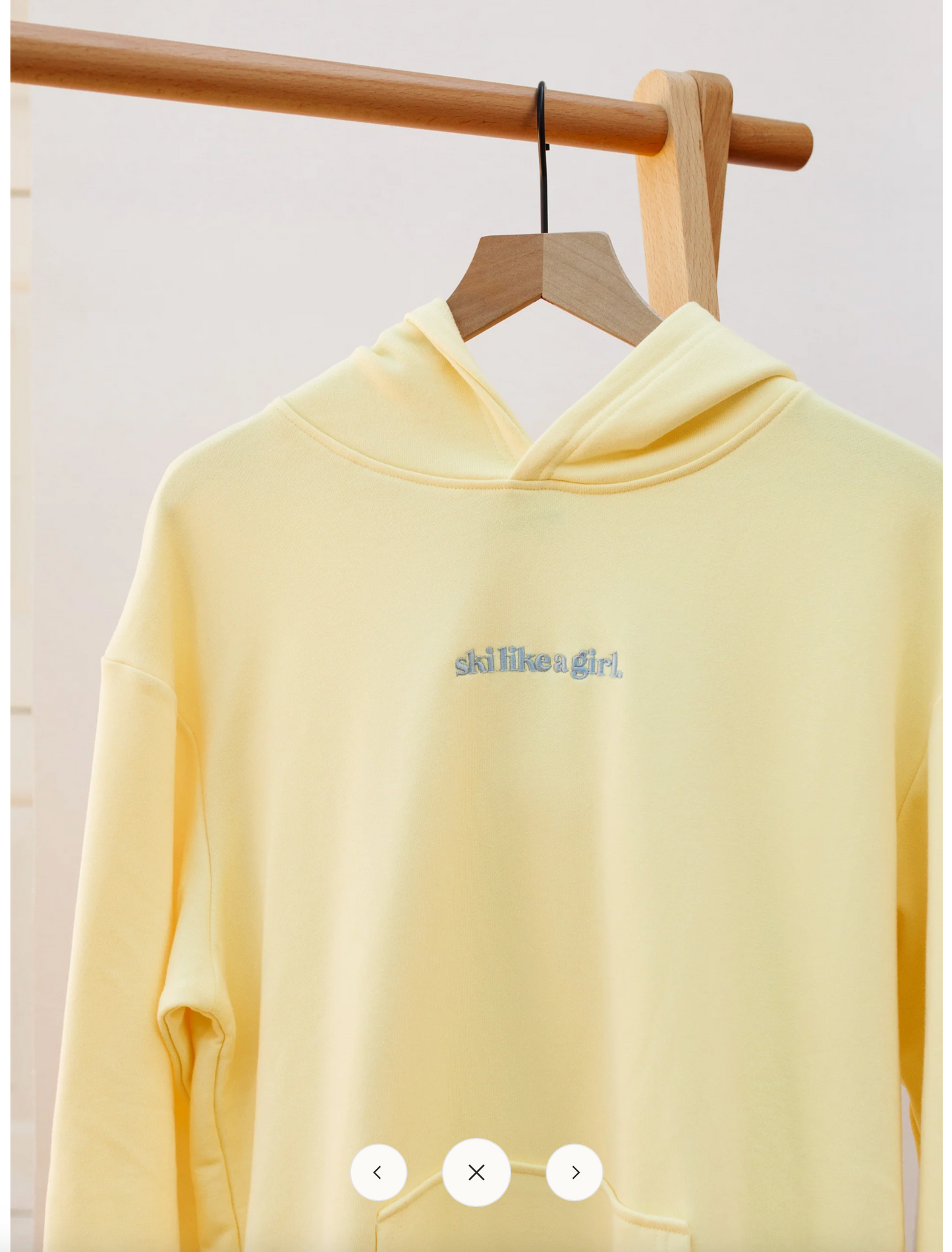 Ski Like a Girl- Classic Hoodie - Yellow