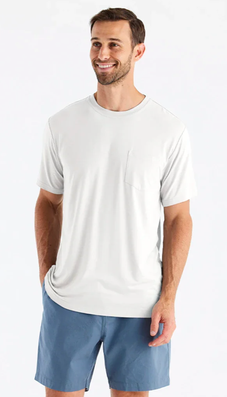 Men's Bamboo Flex Pocket Tee Bright White