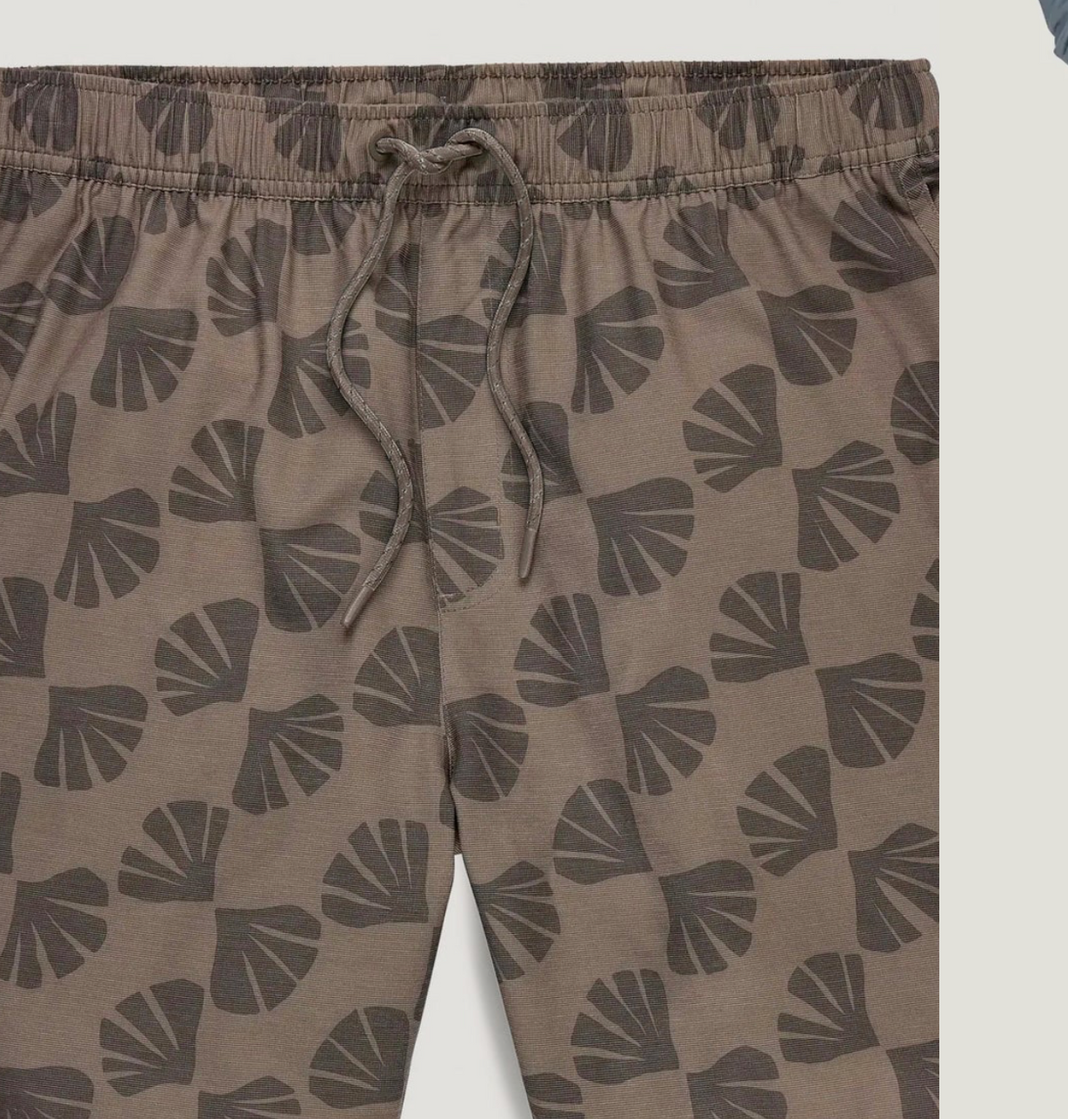 Men's Reverb Short Sea Scallop Print Fossil