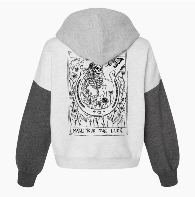 Akinz Colorblock Hood - Charcoal