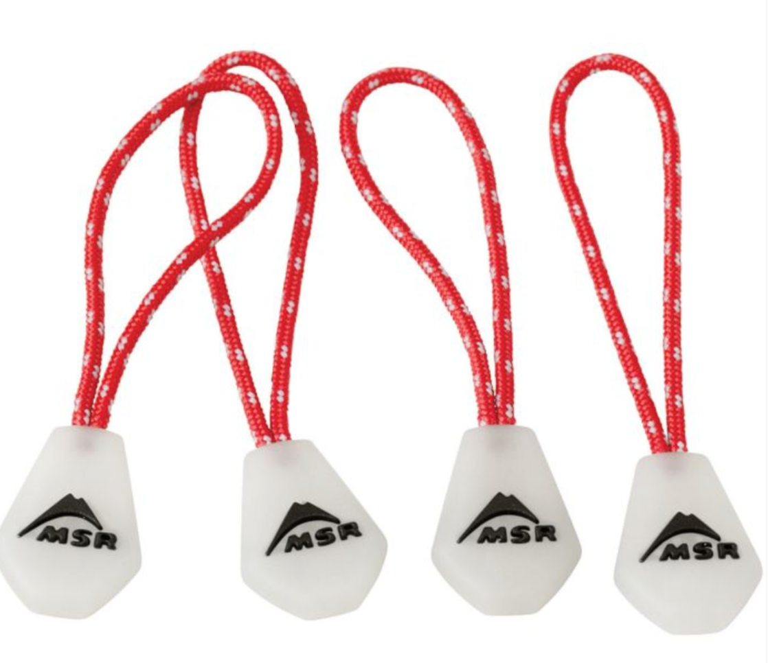 MSR NIGHT GLOW ZIPPER PULLS