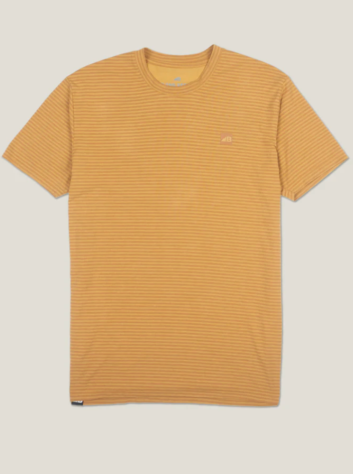 Belong Designs Men's Core Traverse Tek Tee Gold Ridgeline