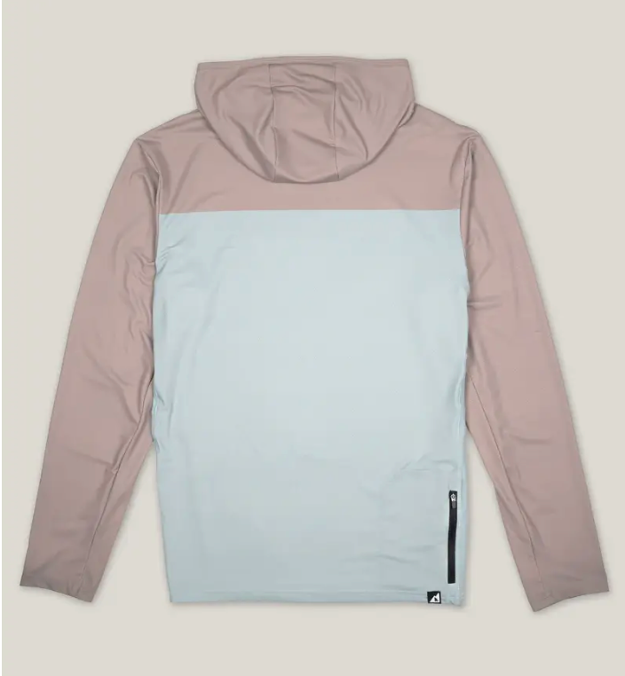 Belong Designs Ascent UPF50 Sun Hoodie Dusty Blue Block