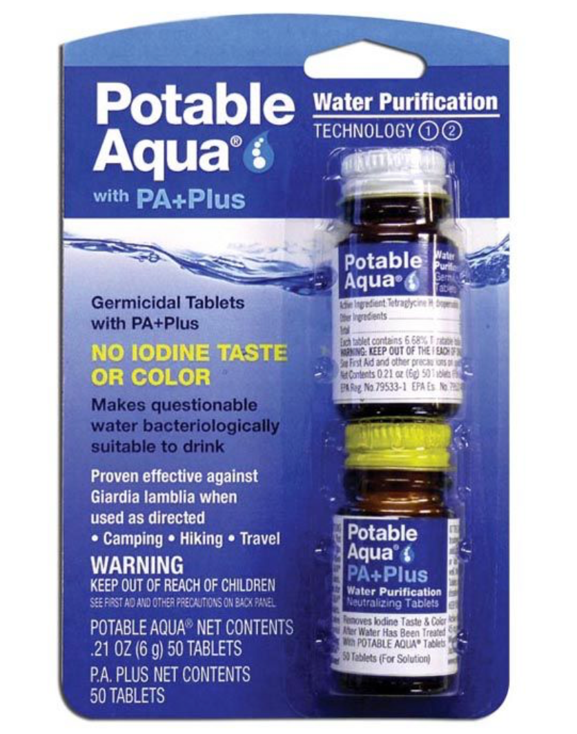 Potable Aqua- Water Purification Tablets