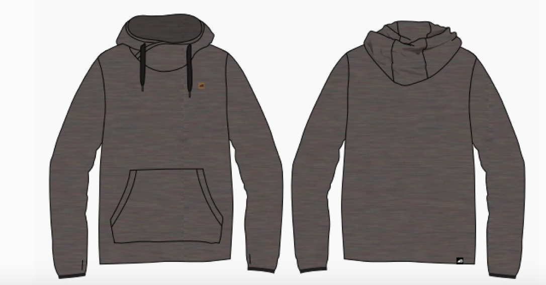 Men's Torreys Fleece Hoodie Brown