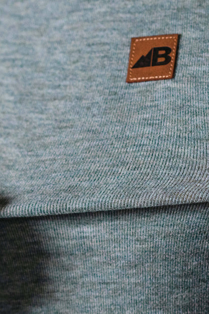Men's Powell Fleece Crewneck - Brown & Oak