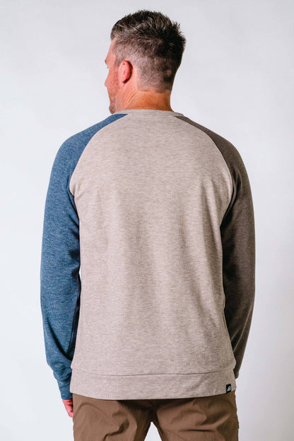 Men's Powell Fleece Crewneck - Brown & Oak