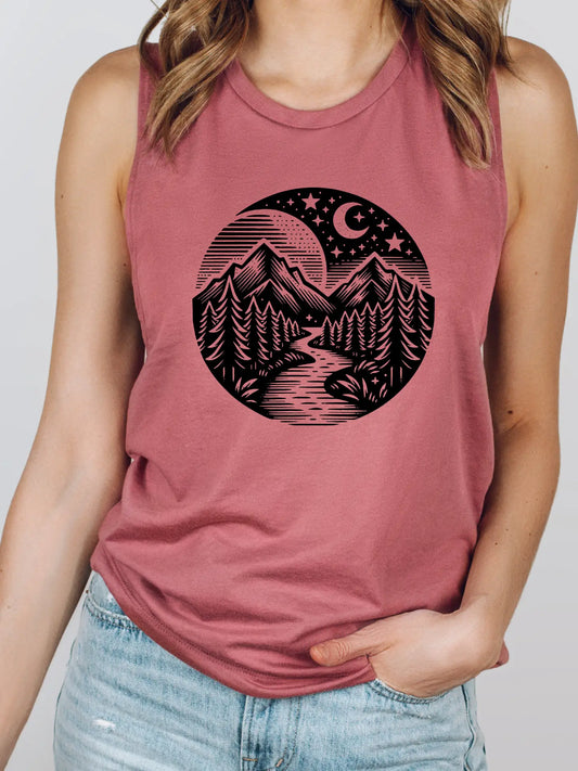 Mountain River Muscle Tank
