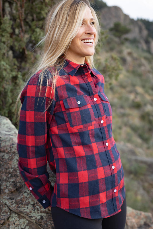 W Kenosha Flannel - Red