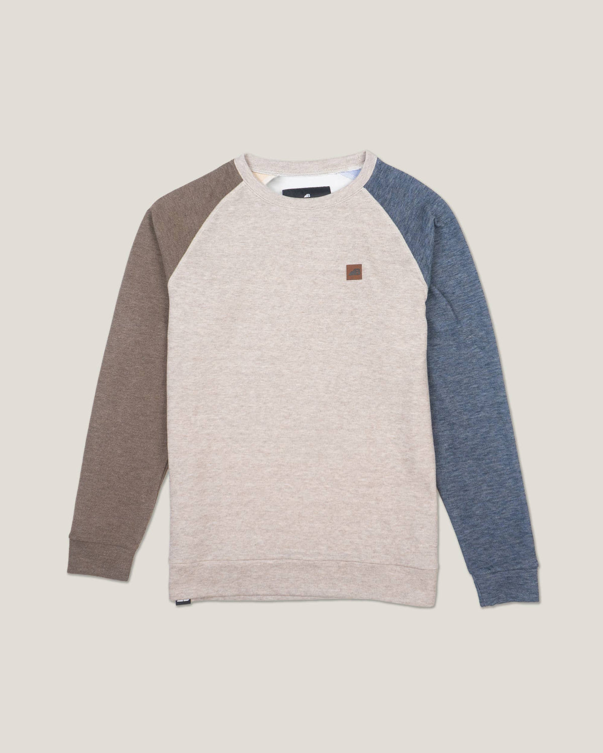 Men's Powell Fleece Crewneck - Brown & Oak