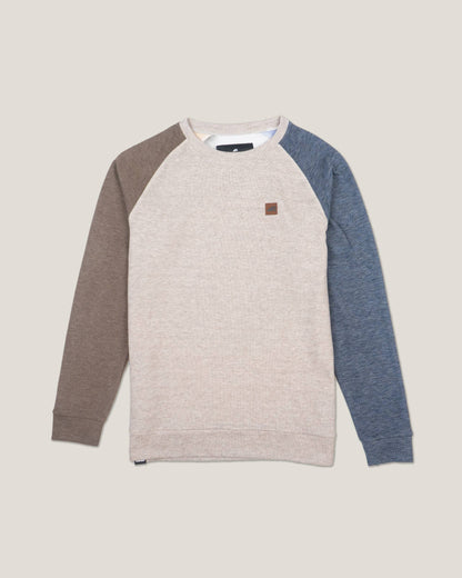 Men's Powell Fleece Crewneck - Brown & Oak