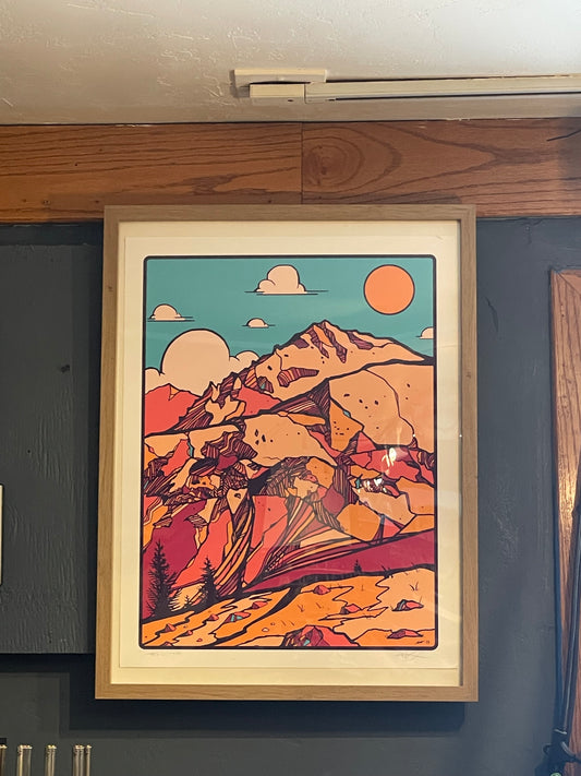 Rutherford  Art Print 17x22 Framed