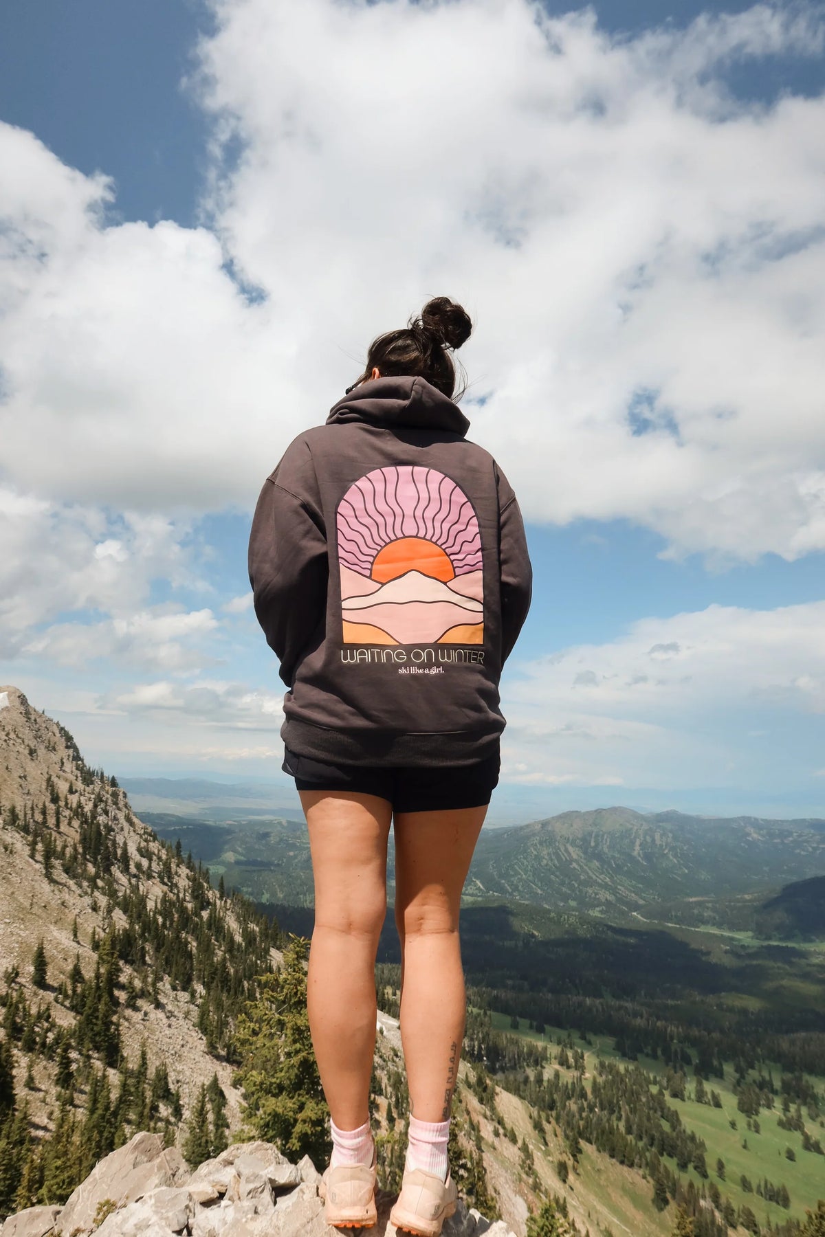 Ski Like a Girl- Waiting on Winter Hoodie