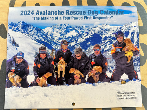 2024 Avalanche Rescue Dog Calendar