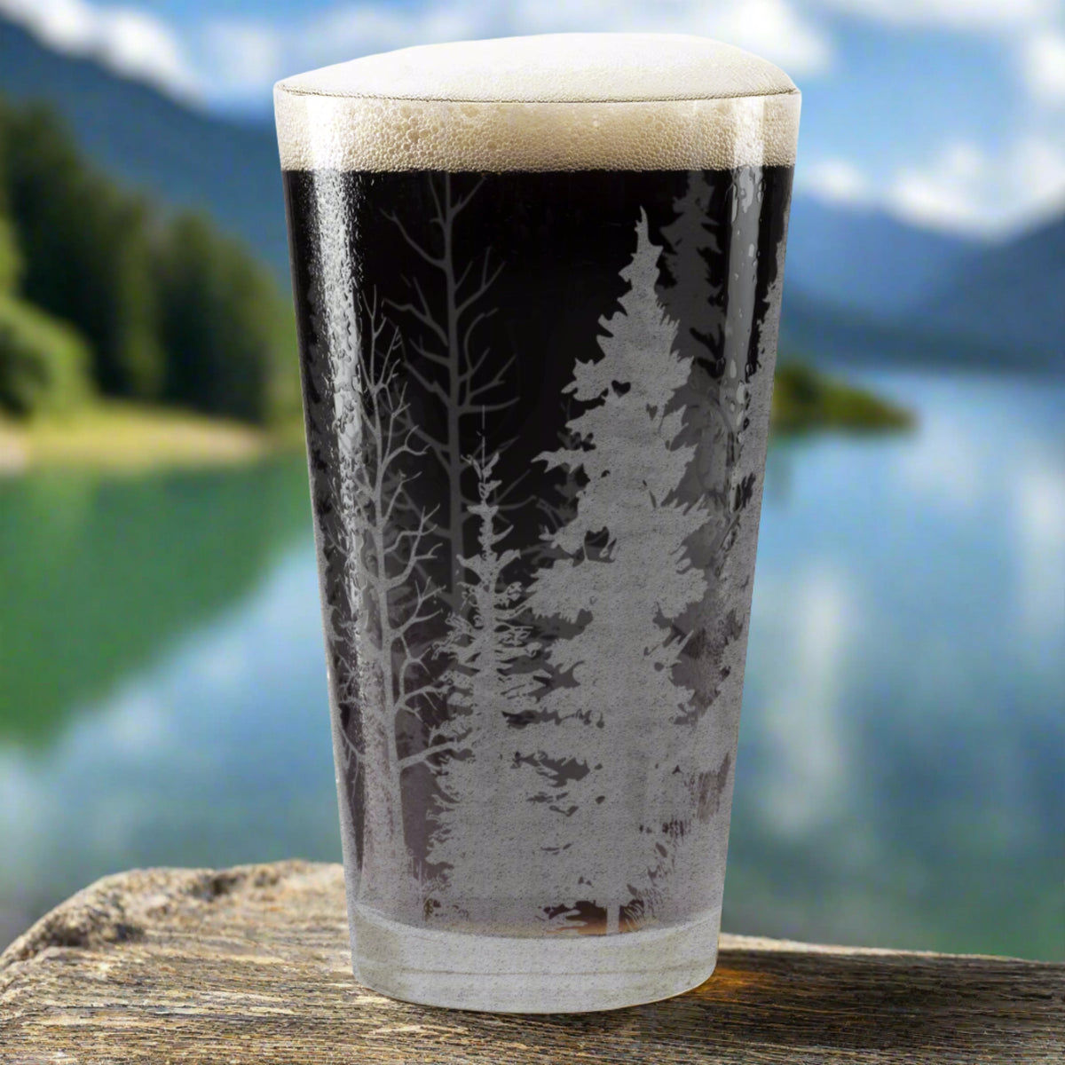 Pine Forest Pint Glass