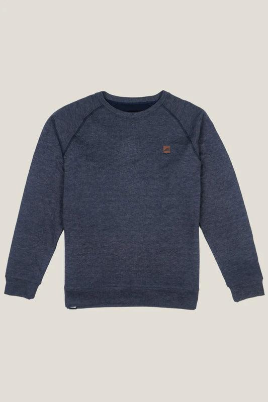 Mens Powell Fleece Crewneck Heather Midnight