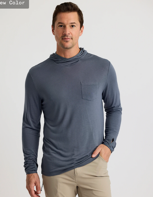 Men's Bamboo Lightweight Hoodie Storm Cloud