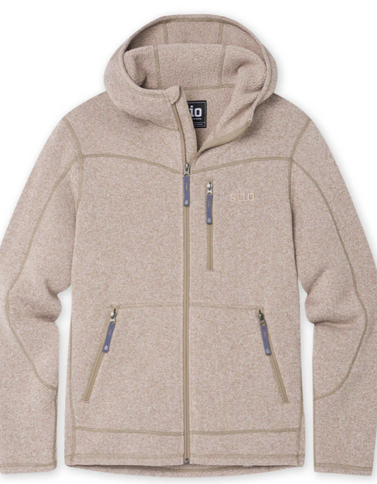 Wilcox Fleece Hoodie Pebble Heather