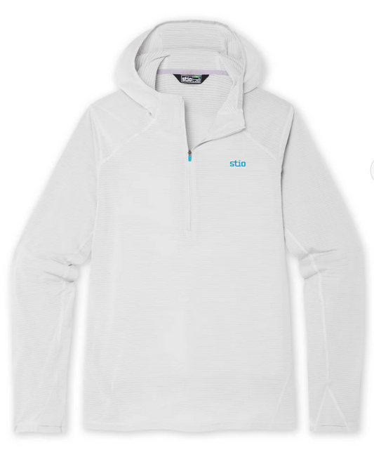 Trax Power Grid Half Zip Hoodie Quiet Gray
