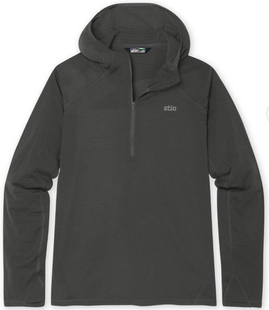 Trax Power Grid Half Zip Hoodie Raven