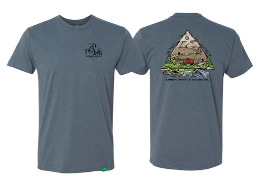 S Mountain Tee - Indigo