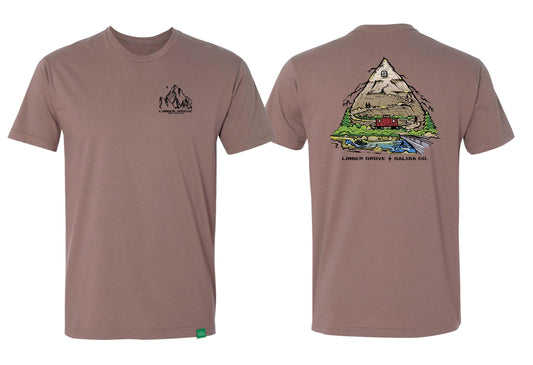 S Mountain Tee - Shitake