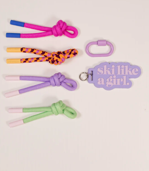 Ski Like A Girl Bag Charm