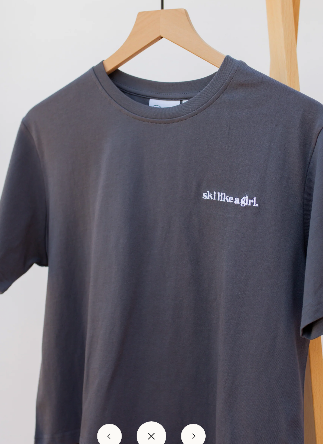 Ski Like a Girl- Like You Mean It Tee- Black