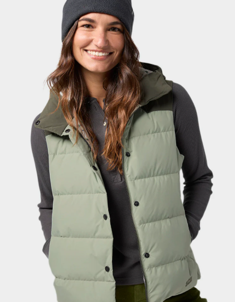 Women's Turnbolt Down Vest- Sage Flats