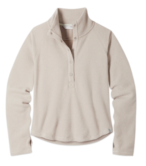 Womens Turpin Fleece Snap Pullover Atmosphere Heather