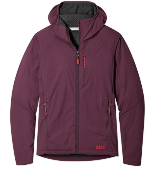 Womens Dawner Hooded Jacket Aubergine
