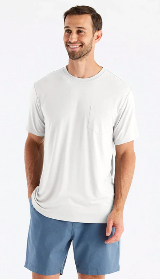 Men's Bamboo Flex Pocket Tee Bright White