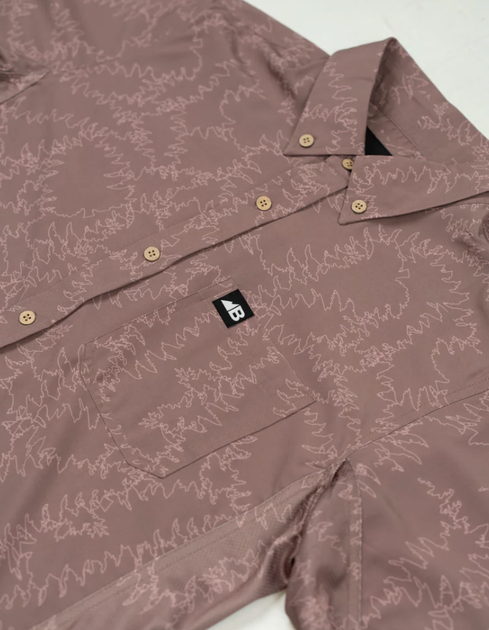 Vista Button Down - Piney Maroon