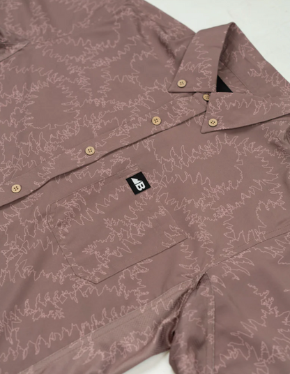 Vista Button Down - Piney Maroon