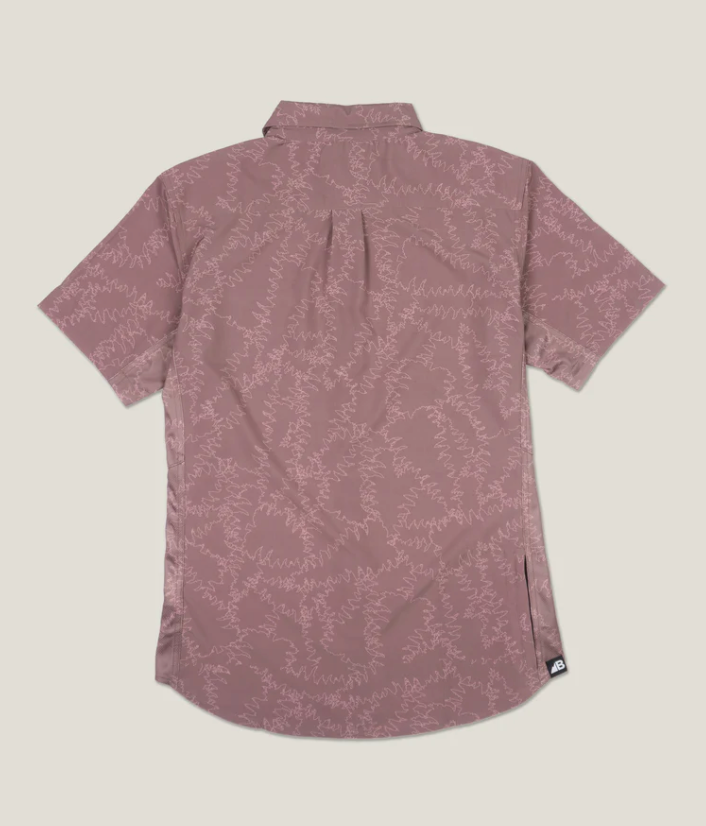Vista Button Down - Piney Maroon