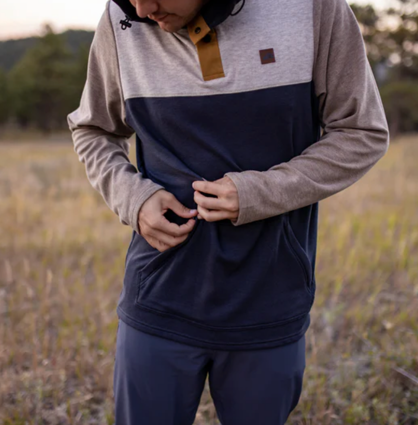 Powell Fleece Hoodie - Vintage Heather Midnight