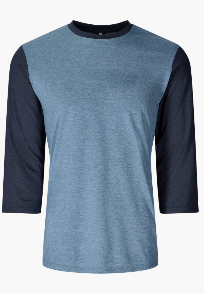 Flylow Mens Nash 3/4 Shirt Ocean/Night