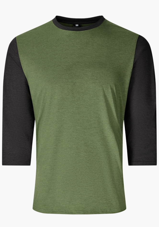 Flylow Mens Nash 3/4 Shirt Vine/Black