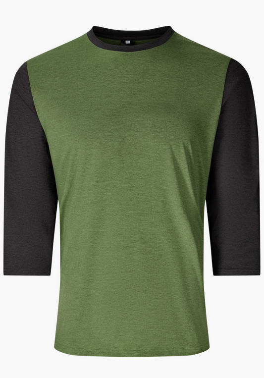 Flylow Mens Nash 3/4 Shirt Vine/Black