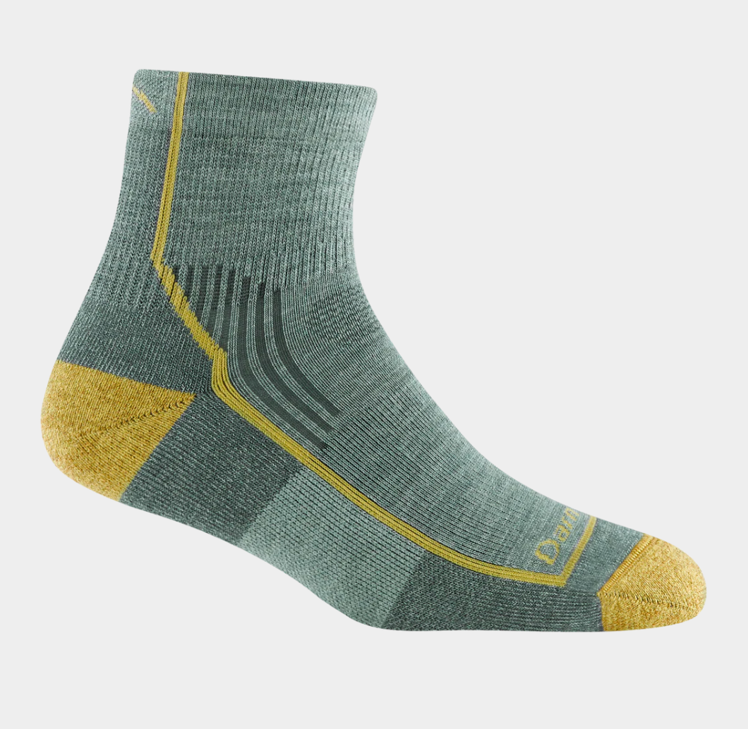 Darn Tough Women's Sage Hiker Quarter Midweight Hiking Socks