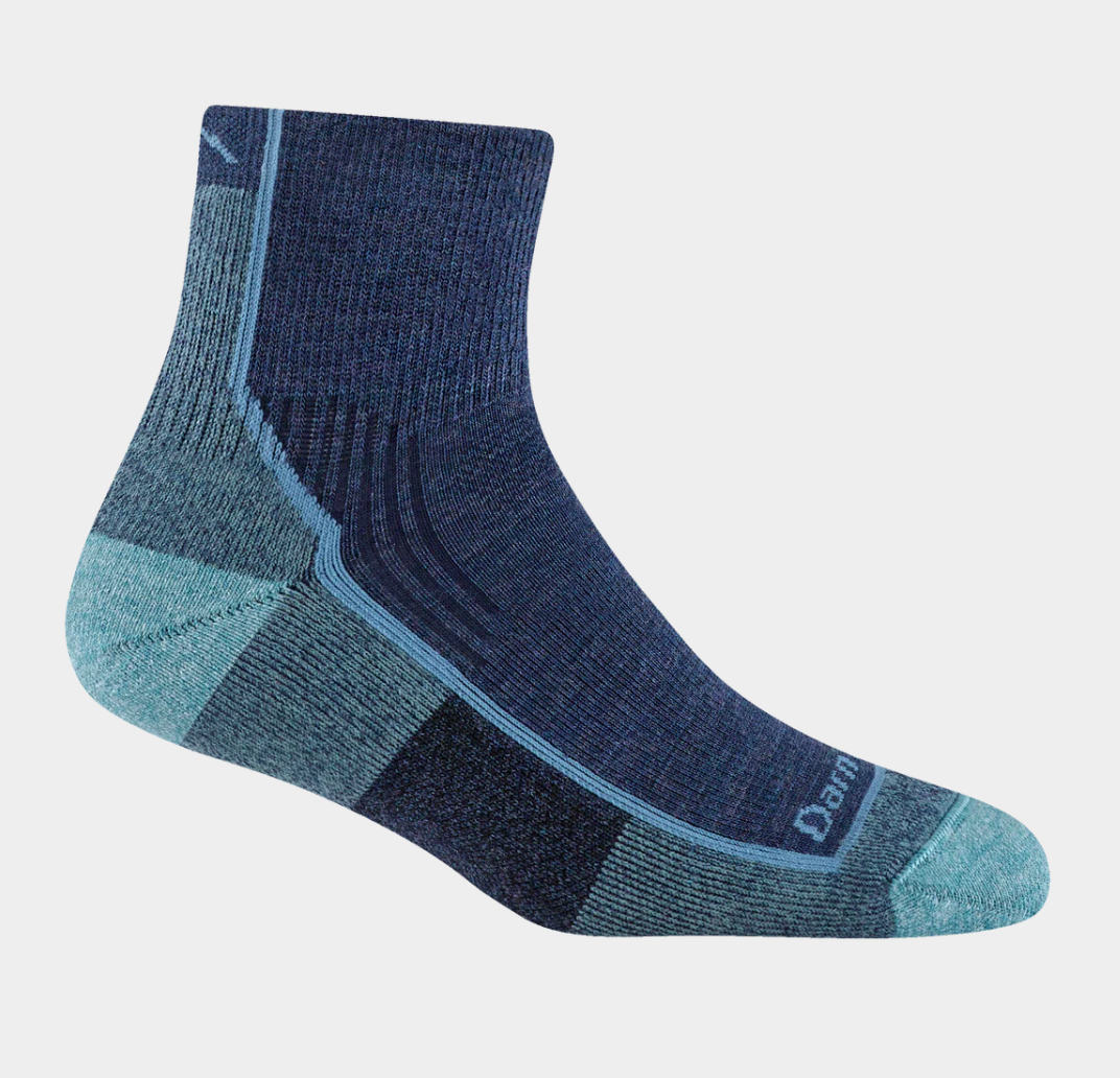 Darn Tough Women's Blue Jay Hiker Quarter Midweight Hiking Socks