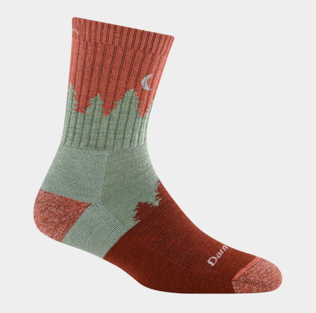 Darn Tough Women's Canyon Treeline Micro Crew Midweight Hiking Socks