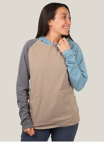 Belong Designs Women's Traverse Tek Hoodie River Brook