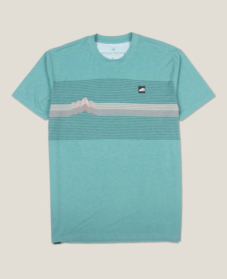 Belong Designs Traverse Tek Tee Green Rise