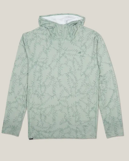 Belong Ascent UPF50 Sun Hoodie Teal Piney