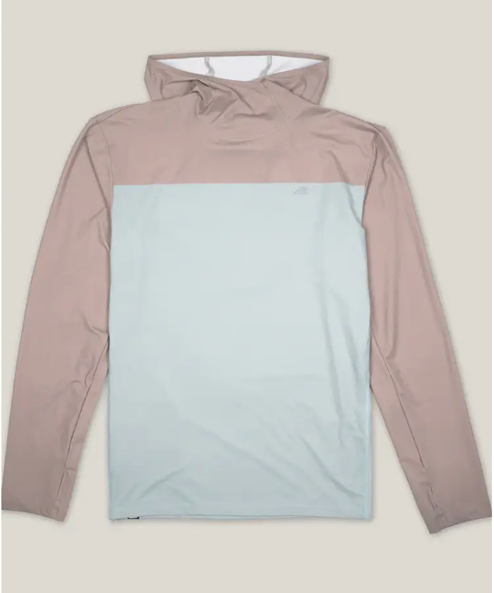Belong Designs Ascent UPF50 Sun Hoodie Dusty Blue Block