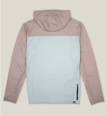 Belong Designs Ascent UPF50 Sun Hoodie Dusty Blue Block
