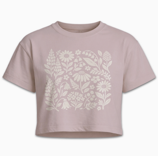Neutral Wildflower Tee