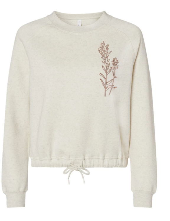 Indian Paintbrush Ladies Boxy Fleece